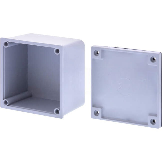 GTS 108mm W x 108mm H x 77mm D Square Adaptable Box With Opaque Lid