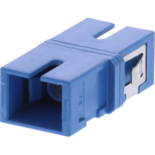 AFL Fibre Optic SC Simplex Reduced Flange Adapter Blue