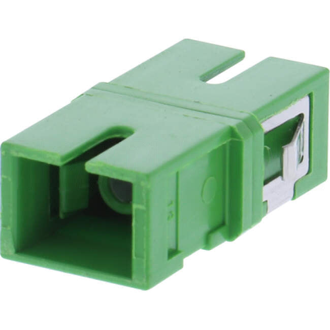 AFL Fibre Optic SC Simplex Reduced Flange Adapter Green