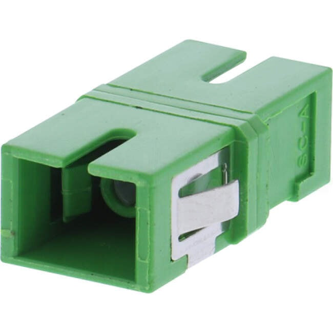 AFL Fibre Optic SC Simplex Reduced Flange Adapter Green