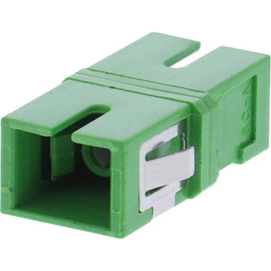 AFL Fibre Optic SC Simplex Reduced Flange Adapter Green