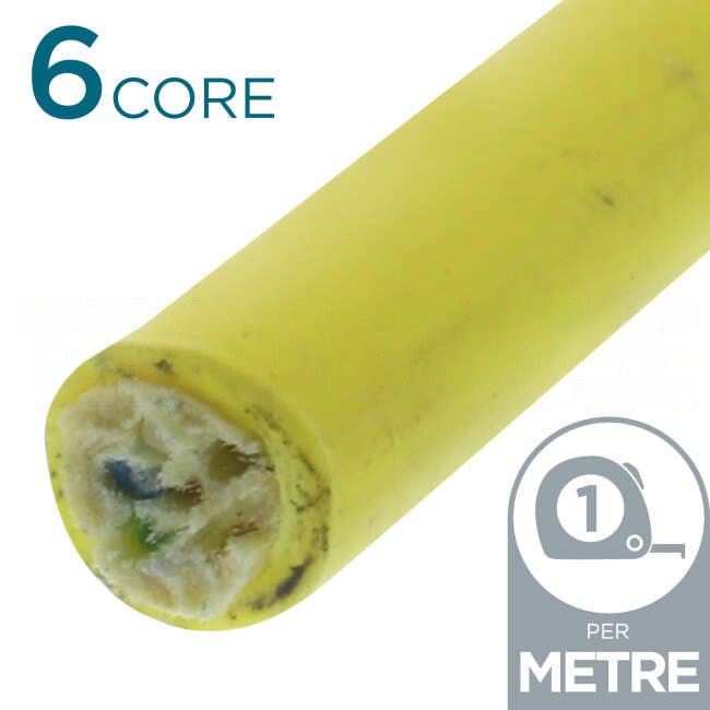 Molex 6 Core OS1/2 Indoor/Outdoor Optic Cable Yellow Per Meter