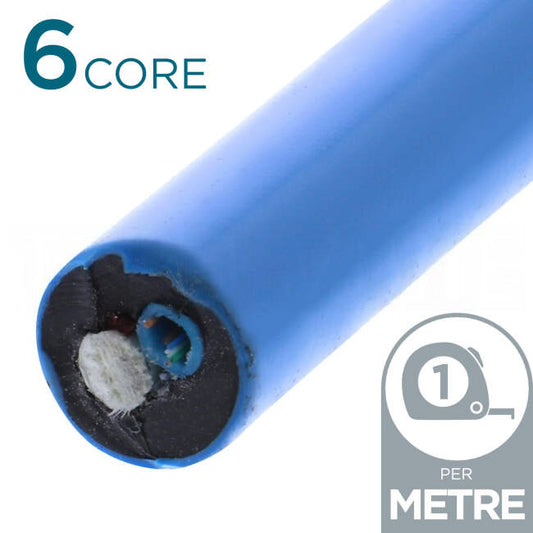 Molex 6 Core OS1/OS2 Loose Tube Outdoor Cable Gel Filled Blue Per Metre