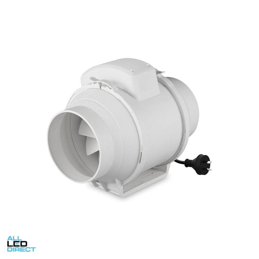 Atom 150mm AIRBOOST High Velocity Inline Exhaust Fan ALL LED Direct