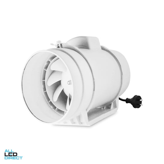 Atom 200mm AIRBOOST High Velocity Inline Exhaust Fan ALL LED Direct
