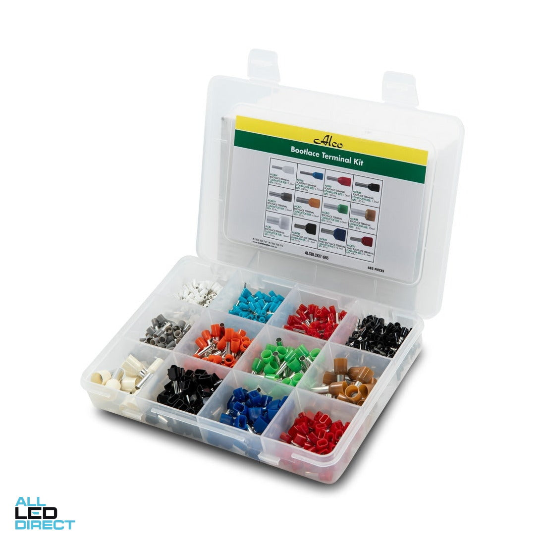 Wattmaster 685 Piece Bootlace Terminals Kit ALL LED Direct