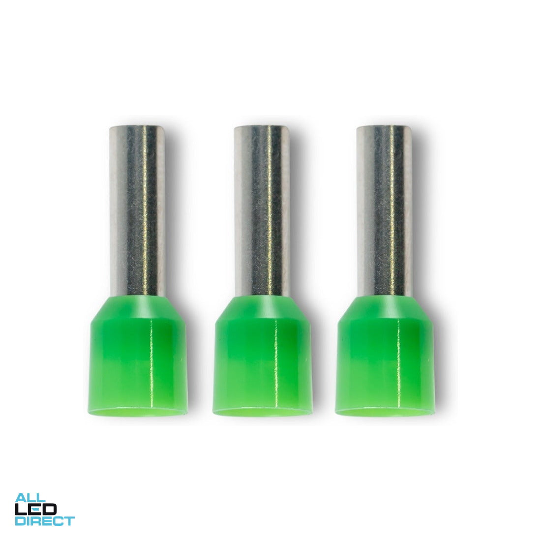 Wattmaster 6.0mm Bootlace Pin Terminal Green Pack of 50 ALL LED Direct