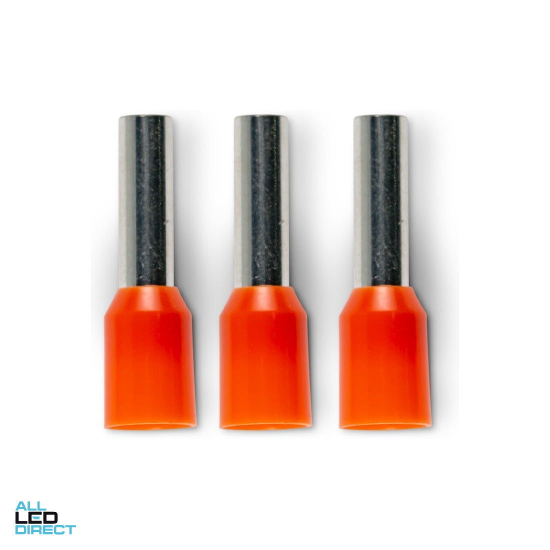 Wattmaster 4mm Bootlace Pin Terminal Orange Pack of 100 ALL LED Direct