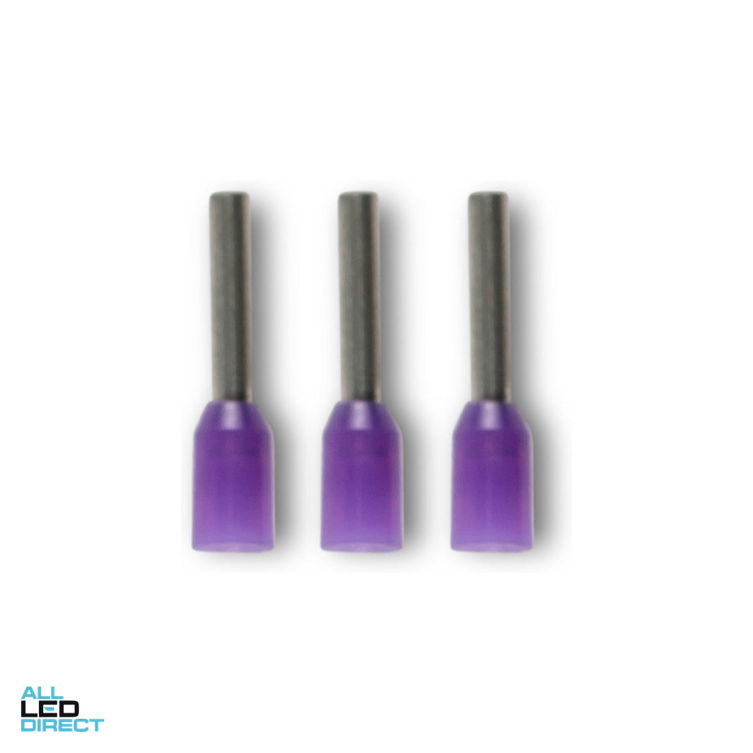 Wattmaster 0.25mm Bootlace Terminal Violet Pack of 100 ALL LED Direct