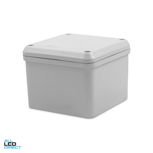 Wattmaster 120mm x 120mm x 90mm PVC Weatherproof Junction Box Grey ALL LED Direct