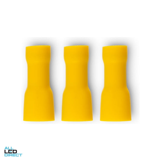 Wattmaster 4.0-6.0mm Quick Disconnect Fully Insulated Terminal Yellow Pack of 50 ALL LED Direct