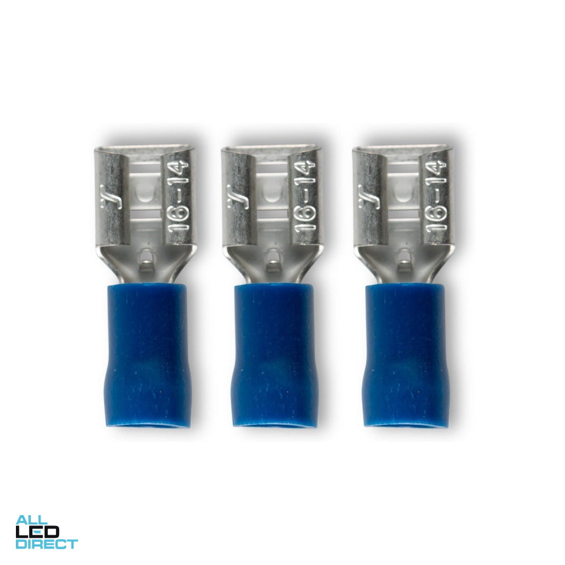 Wattmaster 1.5-2.0mm Quick Disconnect Fully Insulated Terminal Blue Pack of 100 ALL LED Direct