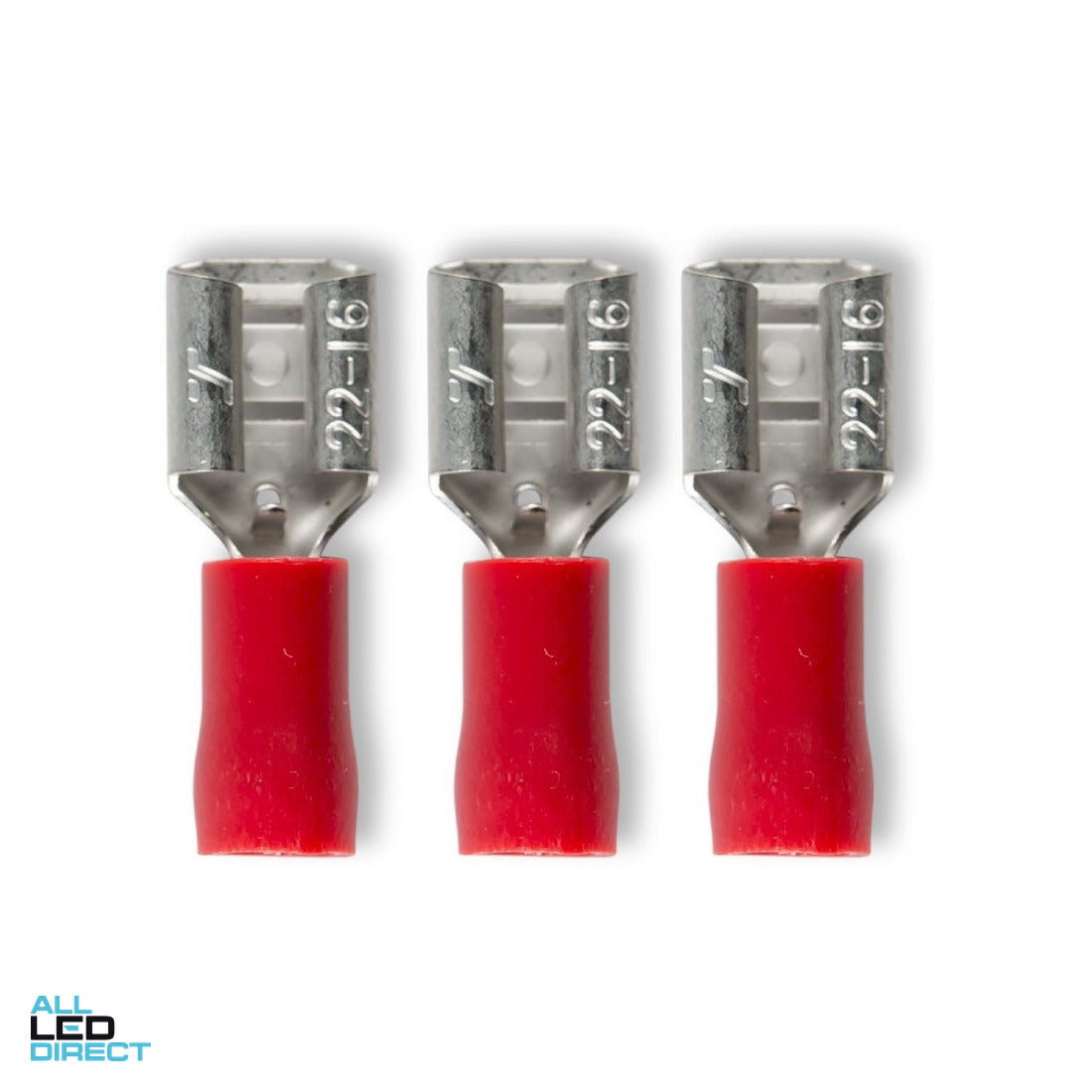 Wattmaster 0.5-1.5mm Quick Disconnect Fully Insulated Terminal Red Pack of 100 ALL LED Direct