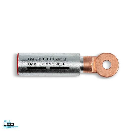 Wattmaster Copper Lug Suitable For 150mm Cable With 10mm Hole ALL LED Direct