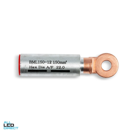Wattmaster Copper Lug Suitable For 150mm Cable With 12mm Hole ALL LED Direct