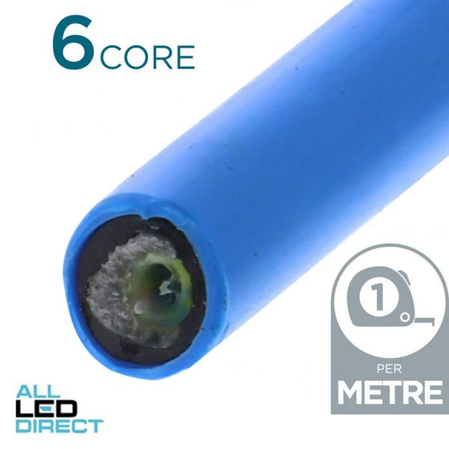 AFL 6 Core Mini Axial Loose Tube Optical Fibre Cable Singlemode Blue Per Metre (full drums are based approx on 5000mtrs)