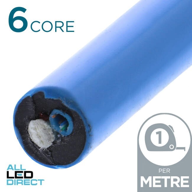 Molex 6 Core OS1/OS2 Loose Tube Outdoor Cable Gel Filled Blue Per Metre