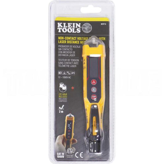 Klein Tools 12-1000V Non-Contact Voltage Tester with Laser Distance Measurer