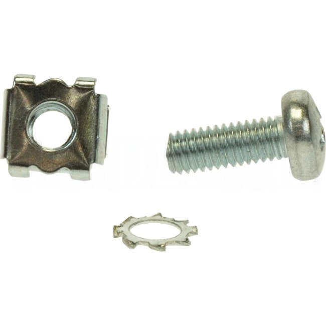 B&R 6mm Cage Nuts & Screws & Washers Pack Of 50