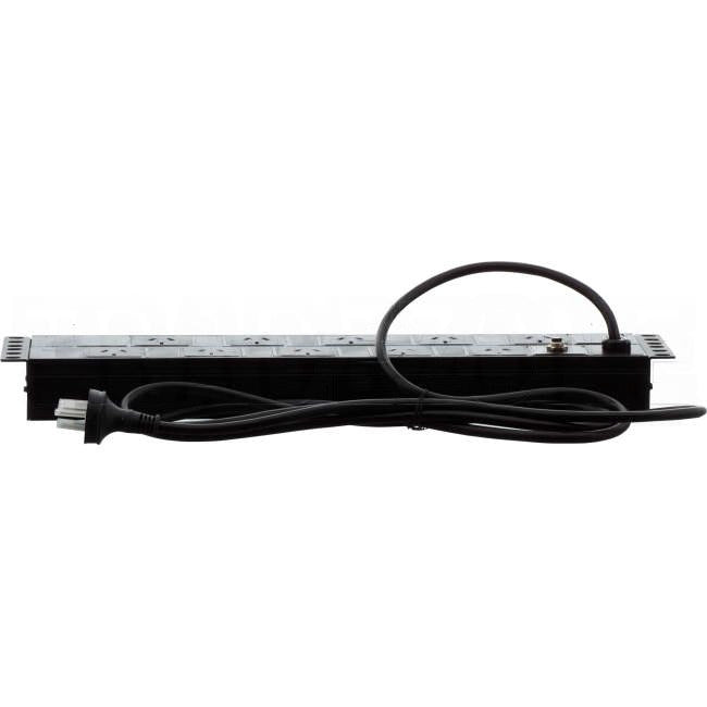 B&R 10 Amp Horizontal Power Rail With 10 x 10 Amp Outlets & Flex & Plug