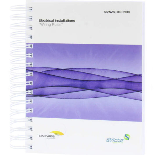 AS/NZS 3000:2018 Electrical Installations Wiring Rule Book