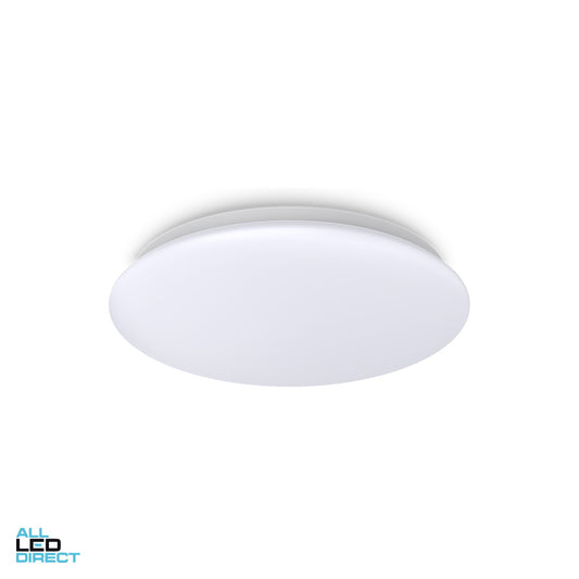 Atom 12/15/18 W 350 mm SLIM SERIES II LED Oyster Light White 3000/4000/5700 K ALL LED Direct