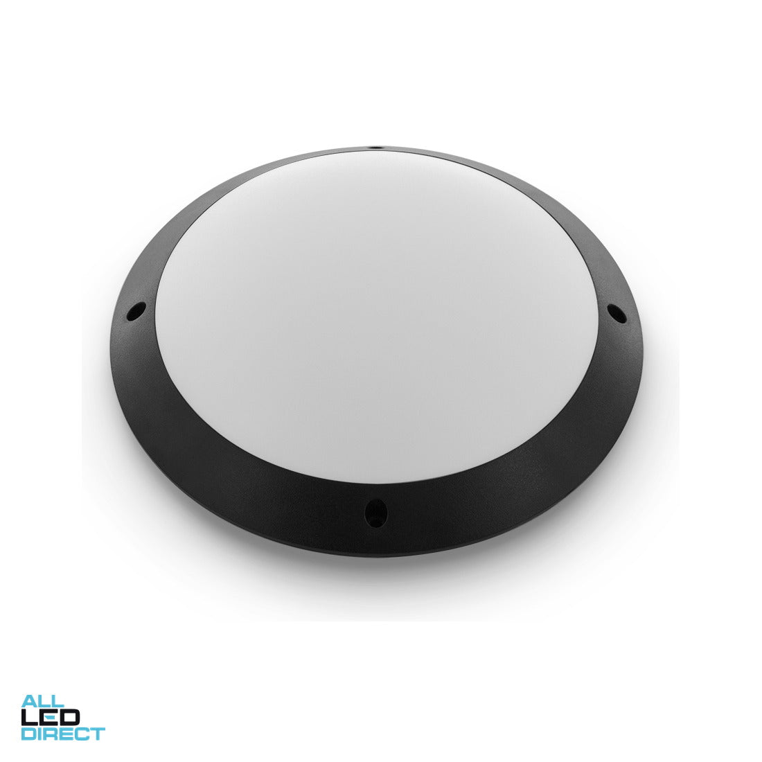 Atom 12 W 300 mm Round LED Bunker Light Black IP65 3000/4000/5700 K ALL LED Direct
