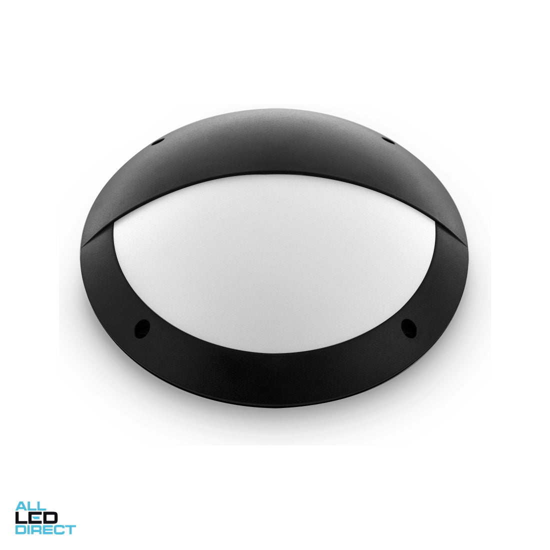 Atom 12 W 300 mm Round LED Bunker Light Black IP65 3000/4000/5700 K ALL LED Direct