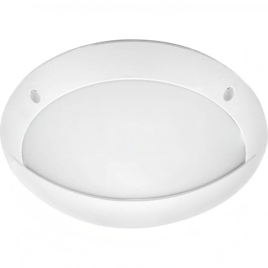 Atom 12 Watt LED Surface Mounted IP66 Oval Bunker Light White TRI