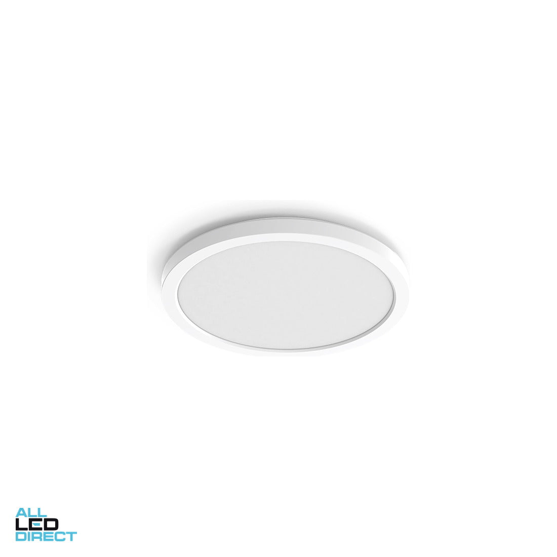 Atom 12 W 250 mm Ultra Thin Dimmable LED Oyster Light White 3000/4000/5700 K ALL LED Direct