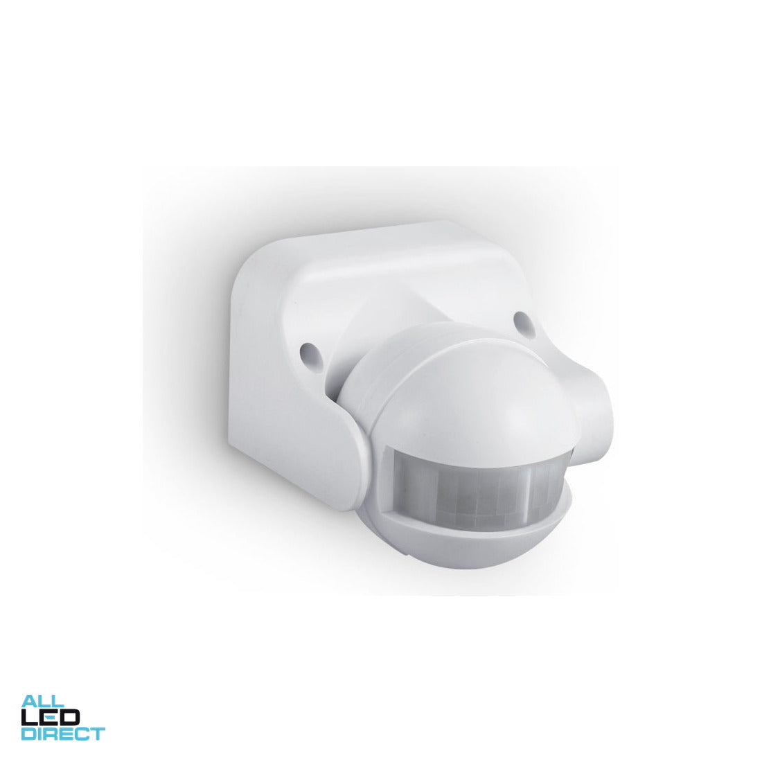Atom 180 Degree Wall Mounted PIR Movement Sensor IP44 With 12 Metre Detection Range White ALL LED Direct