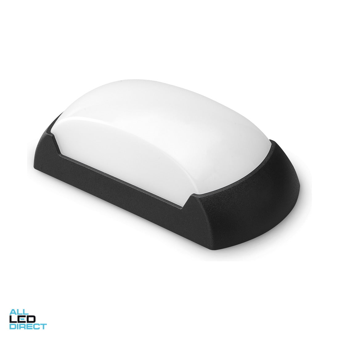 Atom 12 W 230 mm LED Bunker Light Black IP65 4000 K ALL LED Direct