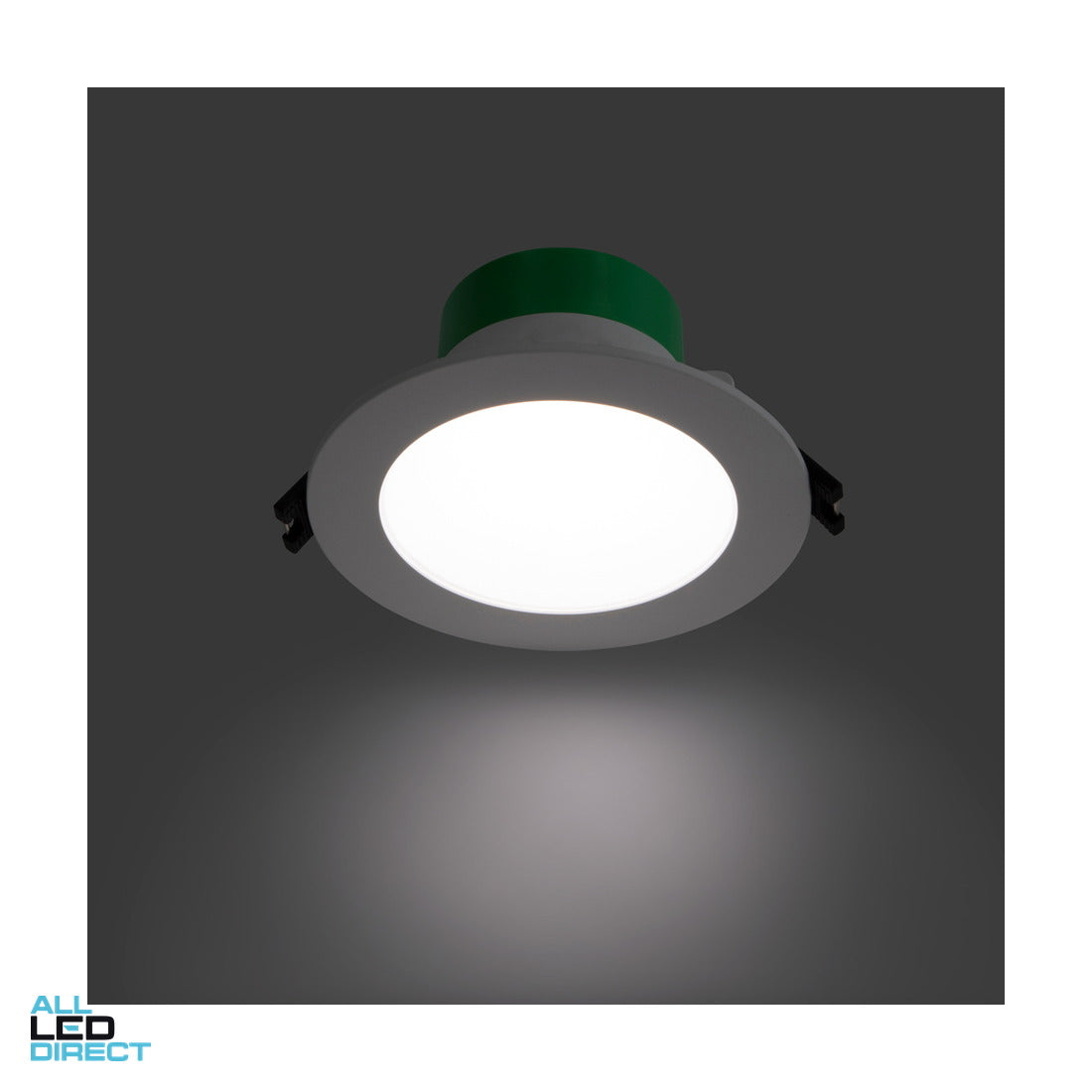 Atom 8 W 90 mm Cut Out Dimmable Flush LED Downlight White 3000/4000/5700 K ALL LED Direct