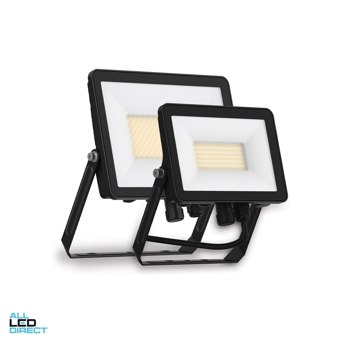 Atom 30/40/50 W SERIES II Slim Adjustable IP65 LED Floodlight Black 3000/4000/5700 K ALL LED Direct