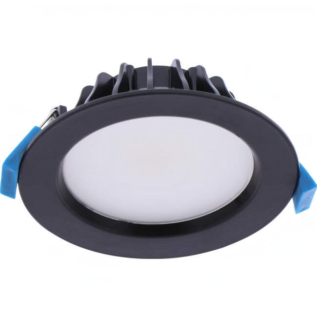 Haneco 10 Watt AURORA 90mm Cutout Round Dimmable LED Downlight With Switchable Kelvin Ratings 100 Degrees Black