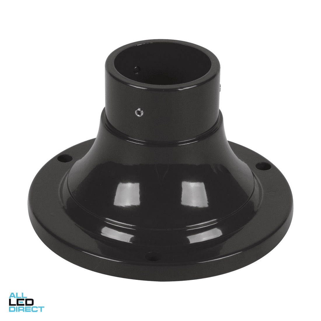 Domus Aluminium Bollard Base to Suit 60-76 Outer Diameter Post Black ALL LED Direct