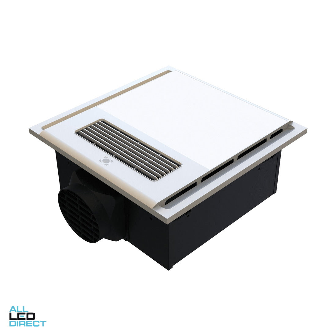 Domus 4-In-1 HEATCORE Retrofit Line Bathroom Heater & Exhaust Fan With LED Light White ALL LED Direct