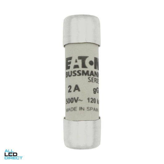 Eaton 2 Amp Bussmann Low Voltage Cylindrical Fuse 10mm x 38mm
