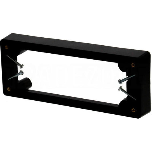 Clipsal 25mm 4 Gang CLASSIC Standard Mounting Block Black