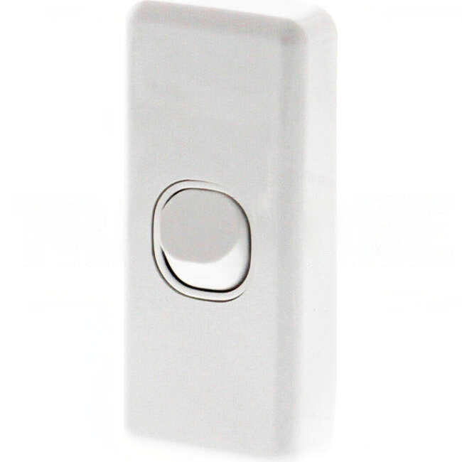 Clipsal 10 Amp CLASSIC C2000 1 Gang Vertical Internal Rocker Architrave Switch White