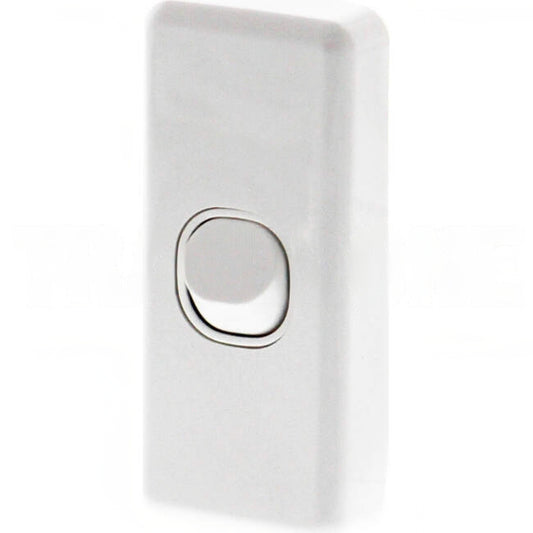 Clipsal 10 Amp CLASSIC C2000 1 Gang Vertical Internal Rocker Architrave Switch White