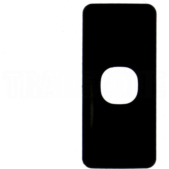 Clipsal 1 Gang C2000 SERIES Vertical Architrave Switch Grid Plate & Cover Black