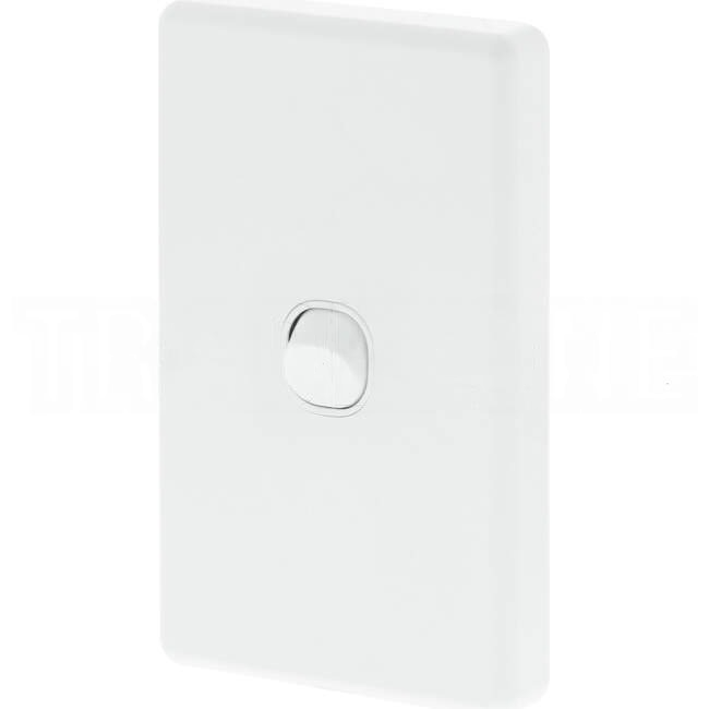 Clipsal 10 Amp 1 Gang CLASSIC C2000 Vertical Internal Waterproof IP66 Rocker Switch White