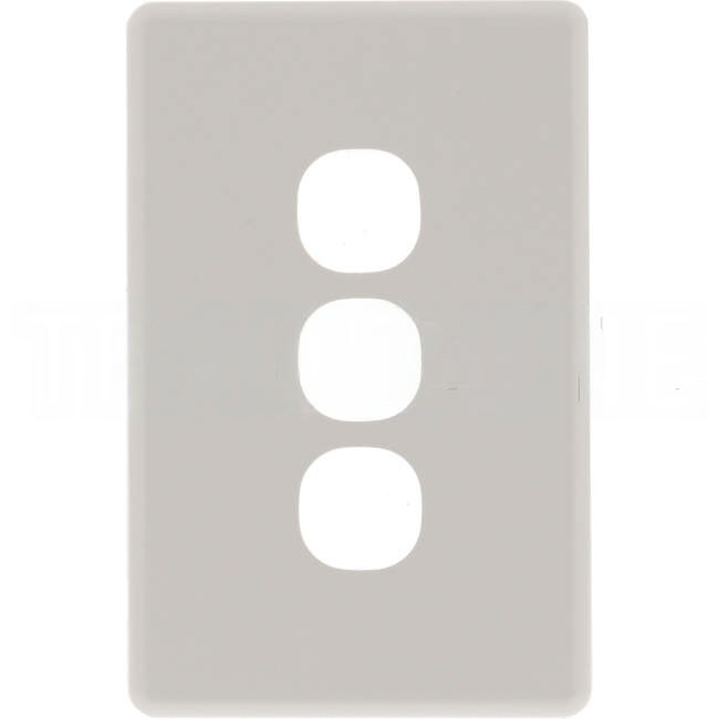 Clipsal 3 Gang C2000 Series Switch Cover Plate White