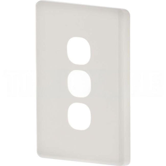 Clipsal 3 Gang C2000 Series Switch Cover Plate White