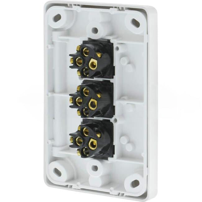 Clipsal 10 Amp CLASSIC C2000 3 Gang Vertical Internal Rocker Switch White