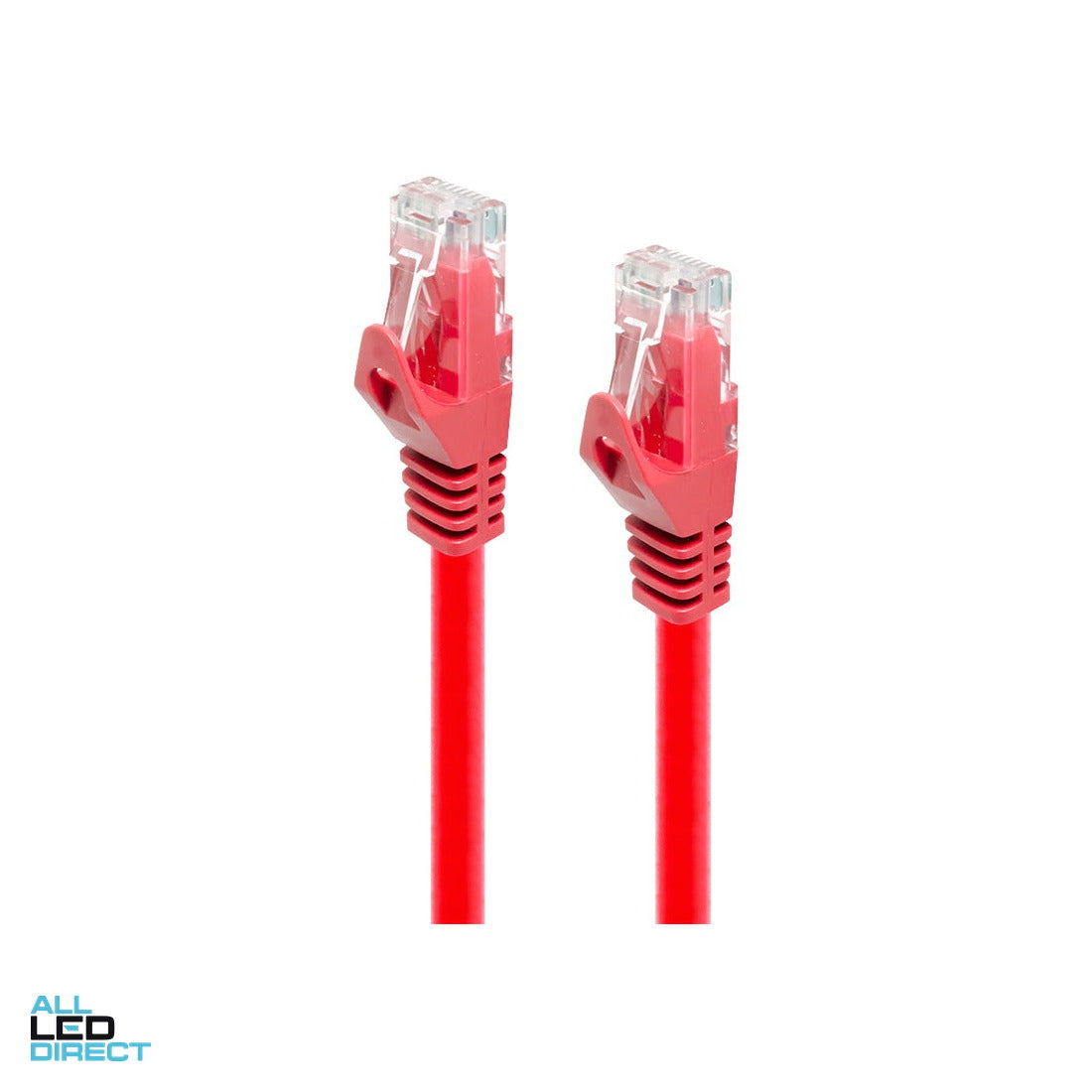 Serveredge 1 Metre CAT6 Patch Lead Red ALL LED Direct