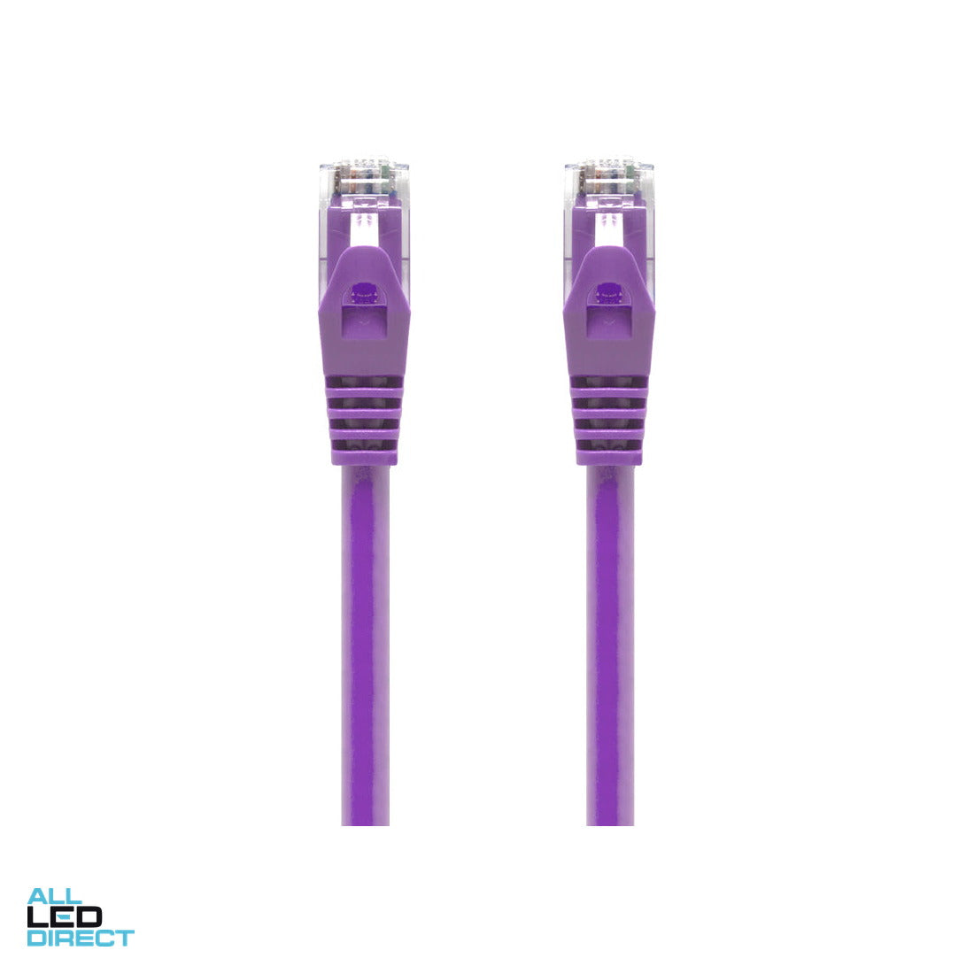 Serveredge 5m Purple CAT6 network Cable Patch Lead ALL LED Direct