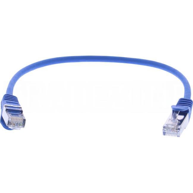 Serveredge 0.3 Metre RJ45 CAT6A S/FTP Thin Patch Lead Blue