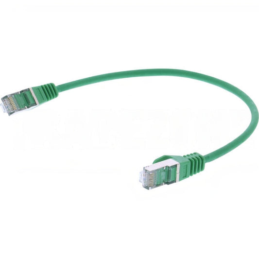 Serveredge 0.3 Metre RJ45 CAT6A S/FTP Thin Patch Lead Green